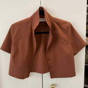 Aritzia Sunday Best Brown Top